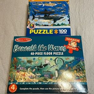 2 Under the sea shark Puzzles 48 and 100 piece